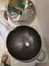 RAZ 德国不粘锅炒锅316不锈钢炒菜锅家用锅具平底锅燃气灶电磁炉通用 [有侧耳]内径32，外径 34cm 实拍图