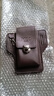 帝行（DIXING）新款升级手机腰包男士工地干活手机皮套可放烟盒挂钥匙穿皮带 升级版手机袋+烟袋+挂钩 棕色 实拍图