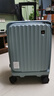 皇冠（CROWN）多功能前开侧开拉链箱出游行李箱拉杆箱扩容增大15%旅行箱5020 青玉色可扩容 20英寸 前开盖 可登机 实拍图