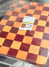 炊大皇家用切菜板砧板乌檀木橡胶木主厨棋盘格菜板38*26.5*2.5cm 实拍图