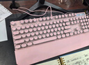 MageGee 机械风暴 有线背光键鼠套装 104键圆形键帽键盘 朋克机械键盘鼠标套装 电脑笔记本键鼠 粉色红轴 实拍图
