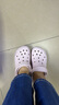 CROCS卡骆驰洞洞鞋贝雅男鞋女鞋轻便耐磨一脚蹬拖鞋休闲鞋|10126 裸粉-6PI 39 (240mm) 实拍图