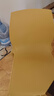 东恋西慕现代简约塑料椅子靠背凳子家用餐桌椅子户外创意休闲网红北欧餐椅 姜黄色 实拍图