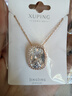 XUPING旭平首饰S1仿水晶经典枕头项链送女士礼物首饰 白色 约40+5cm 实拍图