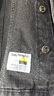 真维斯（JEANSWEST）夹克男士2025秋冬牛仔夹克痞帅潮工装翻领外套男黑灰色M 实拍图
