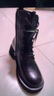 达芙妮马丁靴女厚底新款高跟女靴英伦风短靴皮靴休闲女鞋 黑色单里 39 实拍图
