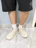 森馬男鞋2025秋季新款休闲百搭小白鞋子男士软底轻便厚底增高板鞋男款 米色 41 实拍图