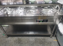 猎钢狼快餐保温台商用不锈钢保温汤池电热食堂打菜热菜售饭台快餐保温车 6格6盆（特厚款）带盆带盖 实拍图