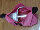 骑行便携收纳包化妆包旅行用品水饺包婴儿推车收纳袋大容量防水 玫红一个装 实拍图