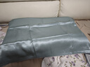 太湖雪纯色真丝枕套 100%桑蚕丝绸 单面真丝枕头套单只装琉璃蓝 48*74cm 实拍图