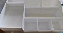 希维思（SIVASS）化妆品收纳盒桌面梳妆台护肤品置物架口红整理箱桌上抽屉式小盒子 白色 特大号 实拍图