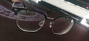 蔡司（ZEISS）镜片近视眼镜框男半框防蓝光辐射可配带散光度数眼睛女钛合金镜架 升级钛材 黑银 配colorein镜片1.60防蓝光 0-800 实拍图