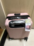 鹃羚行李箱小型可登机箱男女儿童拉杆箱旅行箱免托运密码箱次日达皮箱 米粉色14英寸20x30x40升级3节拉杆豪华内衬 14英寸 出差旅游春秋航空大容量可上飞机登机箱 实拍图