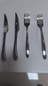 广意316L不锈钢牛排刀叉 西餐餐具 加长加厚 雅致两件套 GY7691 实拍图