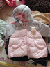 巴拉巴拉童装婴儿羽绒服男童女童宝宝外套冬季儿童上衣萌 梦幻粉60356 100 充绒量59g 实拍图
