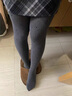雪茜曼灰色波点连裤袜女冬季薄款外穿加厚打底裤竖条压力显瘦腿袜连裤袜 实拍图