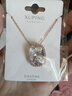 XUPING旭平首饰S1仿水晶经典枕头项链送女士礼物首饰 白色 约40+5cm 实拍图