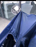 正招雨衣电动电瓶车雨衣长款全身加大加厚女士摩托骑车防暴雨专用雨披 3XL-宝蓝-无后视镜套 实拍图
