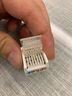 山泽六类网络模块 CAT6千兆网线面板非屏蔽免打模块 RJ45水晶头母座电脑网线镀金连接头直通头 WMD-006 实拍图