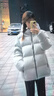 骆驼火山羽绒服男女款城市轻户外加厚防寒面包服冬季外套 浅烟灰 M 实拍图