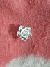 虔生缘999山茶花耳钉999小众轻奢耳环2025气质新款999足银 山茶花耳钉一只装 实拍图