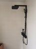 德匠科勒沐浴淋浴花洒全套增压套装恒温加压明装浴室枪灰色智能数显大置物 ks06流星枪灰色-恒温版-带腰喷 实拍图