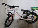凤凰山地自行车男女变速山地车碟刹青少年儿童自行车学生单车 星际 粉白【变速】后座+LED灯+三刀轮 20寸【适合125-160cm】 实拍图