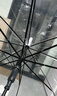 八海鸟透明雨伞长柄手动女生高颜值韩系超轻家用便携学生雨伞上学专用 实拍图