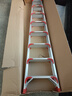 创硕 家用梯人字梯工程梯子铝合金梯货梯架 【八步梯红】加强加固款 实拍图