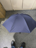 天堂伞折叠伞加固碰击布商务伞防晒遮阳伞钢骨太阳伞男女三折晴雨两用伞 深藏青（8骨钢架雨伞直径100CM） 实拍图