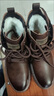 蜻蜓牌马丁靴男牛皮高帮春夏季男鞋新款商务休闲鞋秋冬工装靴子真皮皮鞋 棕色 -单内里款 41 实拍图