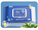 京东京造 75%酒精湿巾80片*3包 杀菌率99.9% 湿纸巾 卫生消毒湿巾纸 实拍图