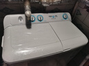 海尔半自动洗衣机大容量家用双缸洗衣机双桶双电机强劲动力洗脱分离防鼠底座漏电保护操作简单 【新品洁净款】12公斤+喷淋漂洗+一级能效+带脚轮 实拍图