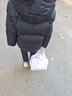 亚瑟士童装25年冬季男女童短款泡芙面包服轻量蓬松舒适防水 黑色 85%绒子 150 充绒169.4g 实拍图