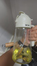 双枪油壶喷油壶 倒油喷油一体食用油玻璃油壶厨房家用不挂油 奶油白 实拍图