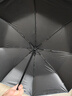 C'mon 全自动晴雨伞三折遮阳伞太阳伞女防紫外线男士商务伞 黑胶雾霾蓝 实拍图