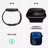 Apple/苹果 Watch Series 10 智能手表GPS款42毫米银色铝金属表壳丹宁色运动型表带M/L MX1K3CH/B 实拍图