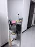 千禧华府洞洞板穿衣镜全身镜移动落地镜家用衣架一体试衣镜子170*45暖白 实拍图