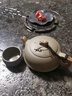 承韵尚樽宜兴纯全手工紫砂壶名家正宗柱础壶豆青砂绞泥泡茶壶单壶茶具套装 豆青砂狮貅280cc【一壶四杯】 实拍图