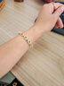 锆石字母卡扣手镯情人节礼物送礼百搭手环送女友时尚轻奢手饰批发 3#手镯-金色 实拍图