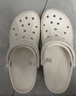 卡骆驰（CROCS）洞洞鞋贝雅男鞋女鞋轻便耐磨一脚蹬拖鞋休闲鞋|10126 白-100 36 /37(220mm) 实拍图
