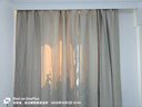 水星家纺窗帘遮光遮阳客厅卧室5A级抗菌挂钩款窗帘200宽*250高cm1片奶油色 实拍图