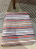 黄河口老粗布床单【A类纯棉】秋冬加厚床单 粗布床单纯棉床上用品极度舒适床单 烟暖红彩条 200X230cm适合1.5米床 实拍图
