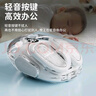 前行者（EWEADN）Q9小土豆无线蓝牙双模透明鼠标游戏可充电式电竞电脑笔记本低音轻量化RGB灯效 月陶白 实拍图