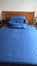 LOVO罗莱 轻奢100S支长绒棉贡缎四件套双人被套全棉200*230cm蓝色 实拍图