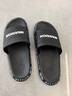 回力韩版凉拖鞋情侣款四季一字浴室居外穿防滑耐磨拖鞋HL1203黑色42码 实拍图