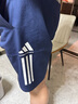 阿迪达斯短裤男夏季透气薄款宽松休闲运动梭织五分裤 蓝/白 1CS-BUW  2XL  实拍图