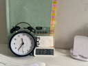 汉时（Hense）小闹钟学生专用起床神器打铃超大声床头桌面静音时钟 HA02D款黑色 实拍图