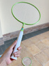 特步儿童羽毛球拍双拍超轻铁合金3-12岁幼儿园初学者亲子礼物训练套装 双拍【蔓草绿】赠8尼龙球 实拍图