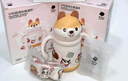 babycare儿童保温杯小松鼠婴儿宝宝学饮杯不锈钢吸管水杯壶学生上学300ml 实拍图